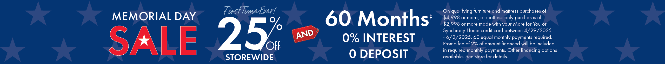 Memorial Day Sale