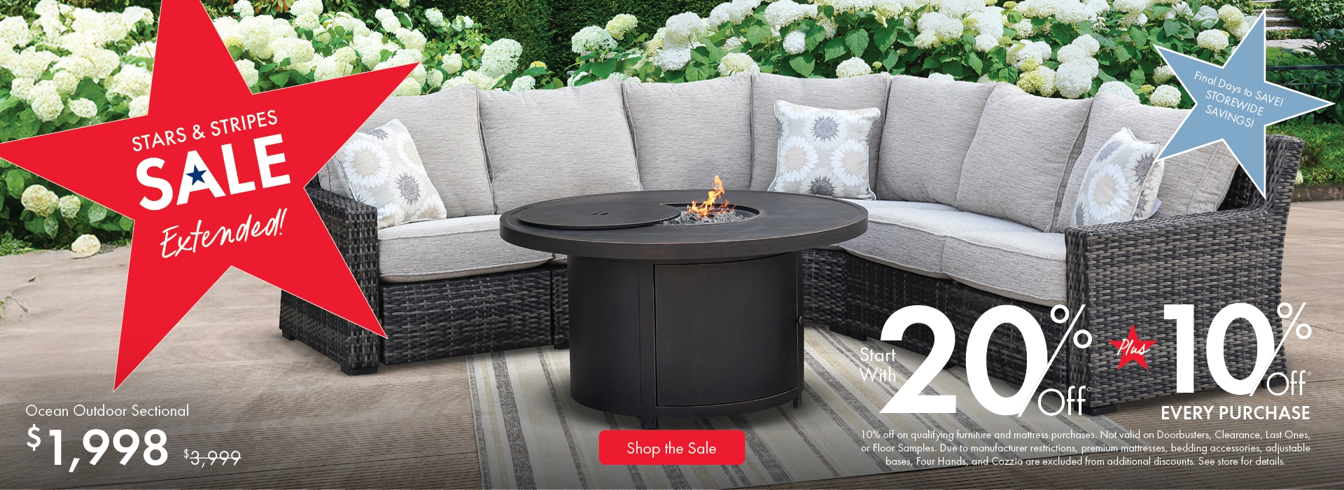 Stars & Stripes Sale – 20% off plus an extra 10% off every purchase at Morris Home