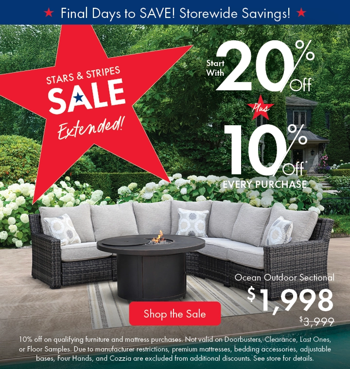 Stars & Stripes Sale – 20% off plus an extra 10% off every purchase at Morris Home