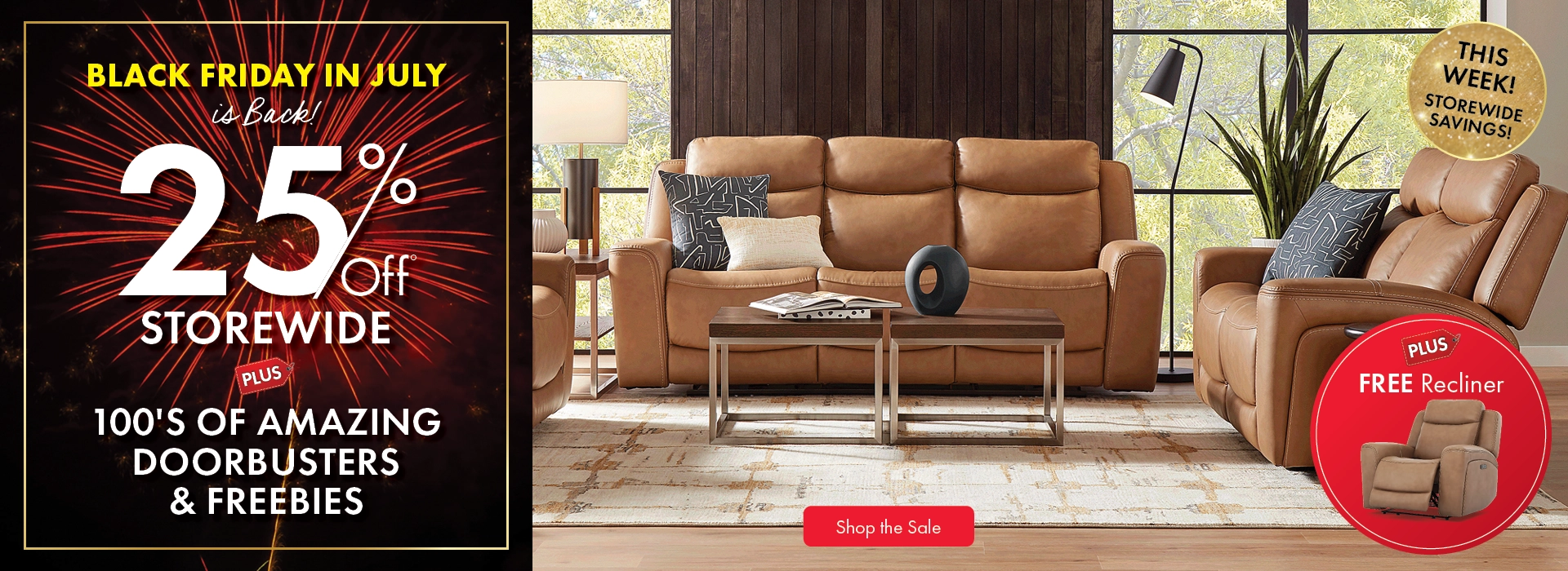 Black Friday in July Furniture Sale at Morris Home – Save 25% Storewide on Sofas, Sectionals, Living Room Sets, Beds, Bedroom Sets, Dining Sets, Outdoor Furniture, Outdoor Dining Sets & More. Plus, 100s of Doorbusters and Free Bonus Furniture with Purchase!