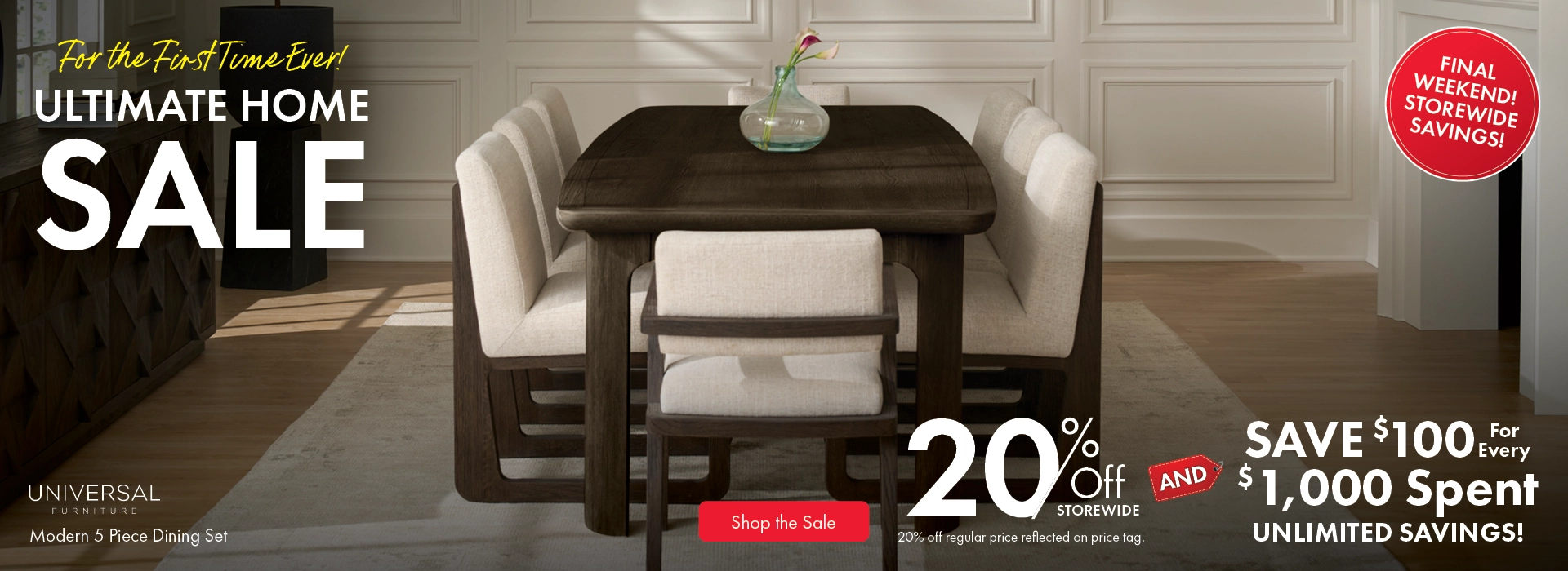 Ultimate Home Sale at Morris Home – save 20% storewide and $100 for every $1,000 spent. Shop now for unlimited savings.
