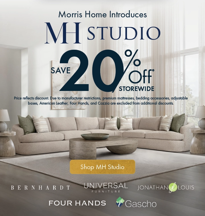 MH Studio at Morris Home — Save on luxury furniture brands — Shop now.