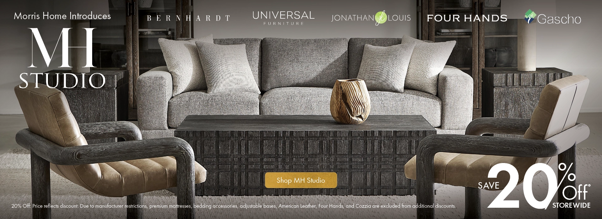 MH Studio at Morris Home — Save on luxury furniture brands — Shop now.