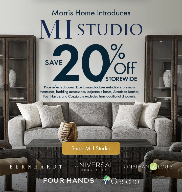 MH Studio at Morris Home — Save on luxury furniture brands — Shop now.