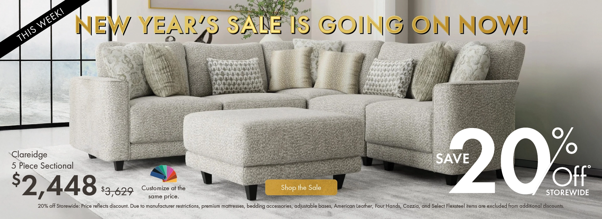 New Year’s Sale is going on now! Save 26% off storewide—shop the sale now.