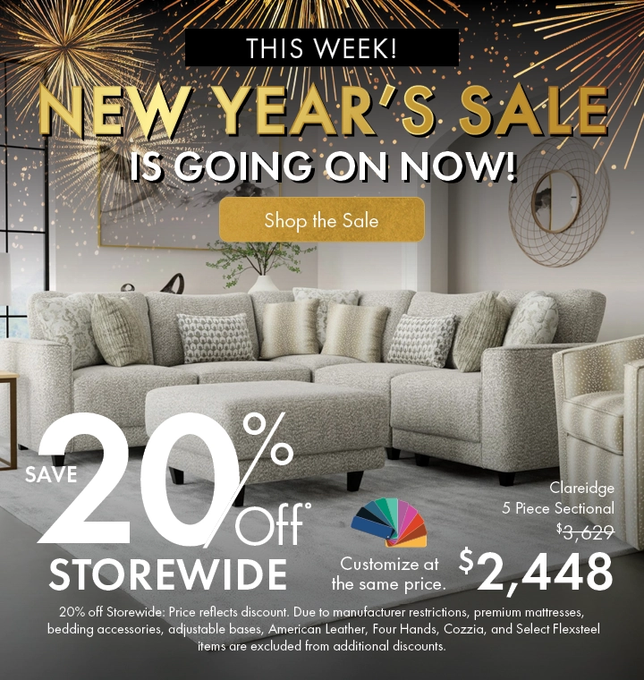 New Year’s Sale is going on now! Save 26% off storewide—shop the sale now.