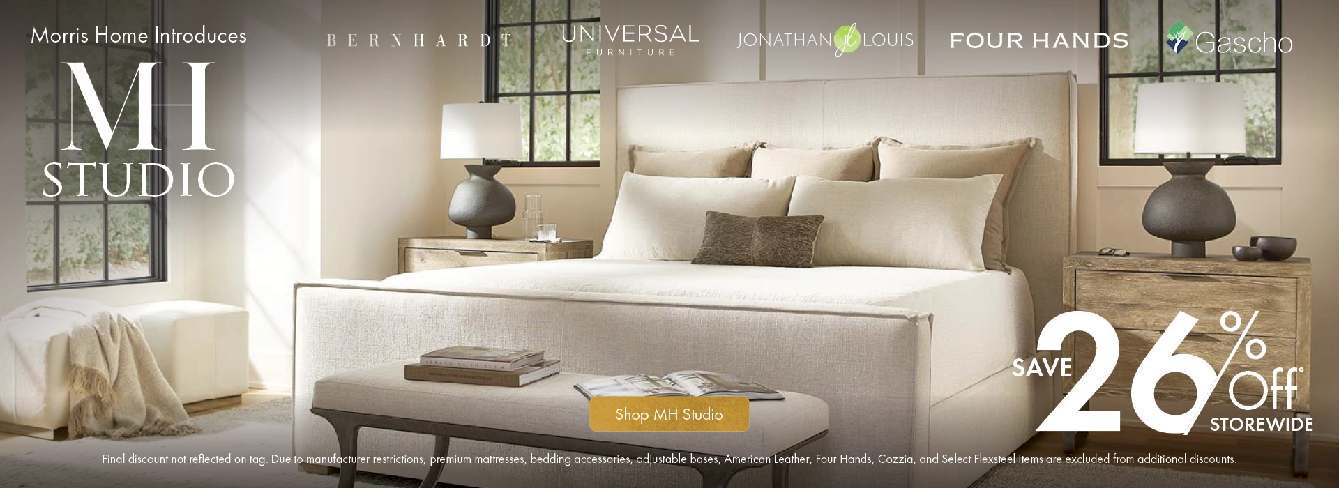 MH Studio at Morris Home — Save on luxury furniture brands — Shop now.