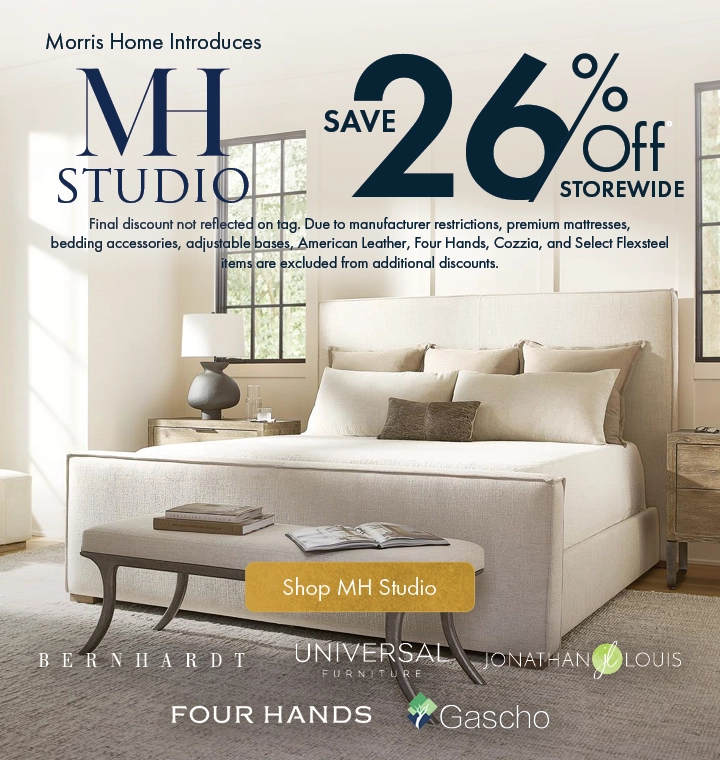 MH Studio at Morris Home — Save on luxury furniture brands — Shop now.