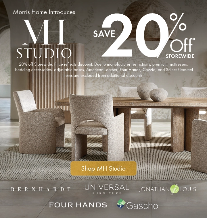 MH Studio at Morris Home — Save on luxury furniture brands — Shop now.