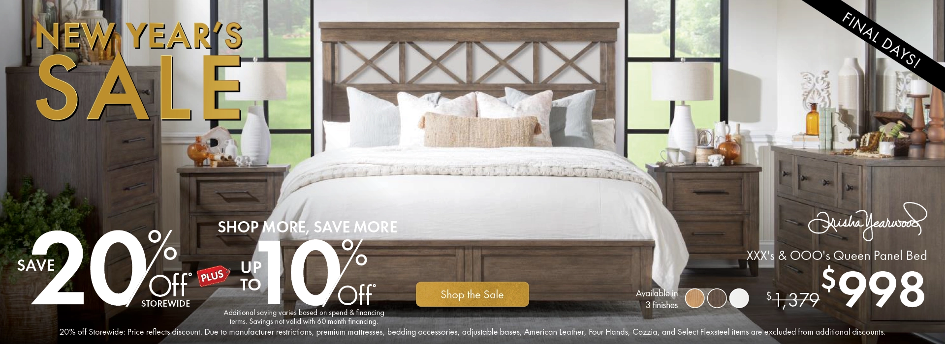 New Year’s Sale is going on now! Save 20% off storewide—shop the sale now.