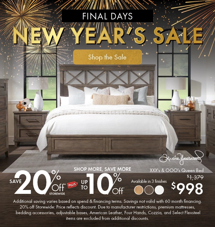 New Year’s Sale is going on now! Save 20% off storewide—shop the sale now.