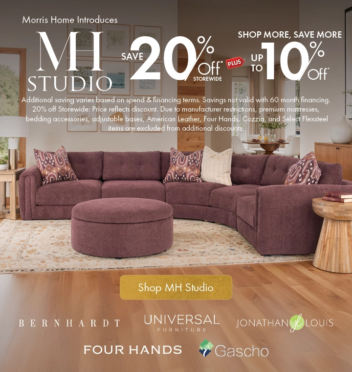 MH Studio at Morris Home — Save on luxury furniture brands — Shop now.