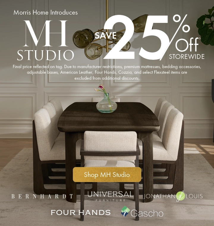 MH Studio at Morris Home — Save on luxury furniture brands — Shop now.