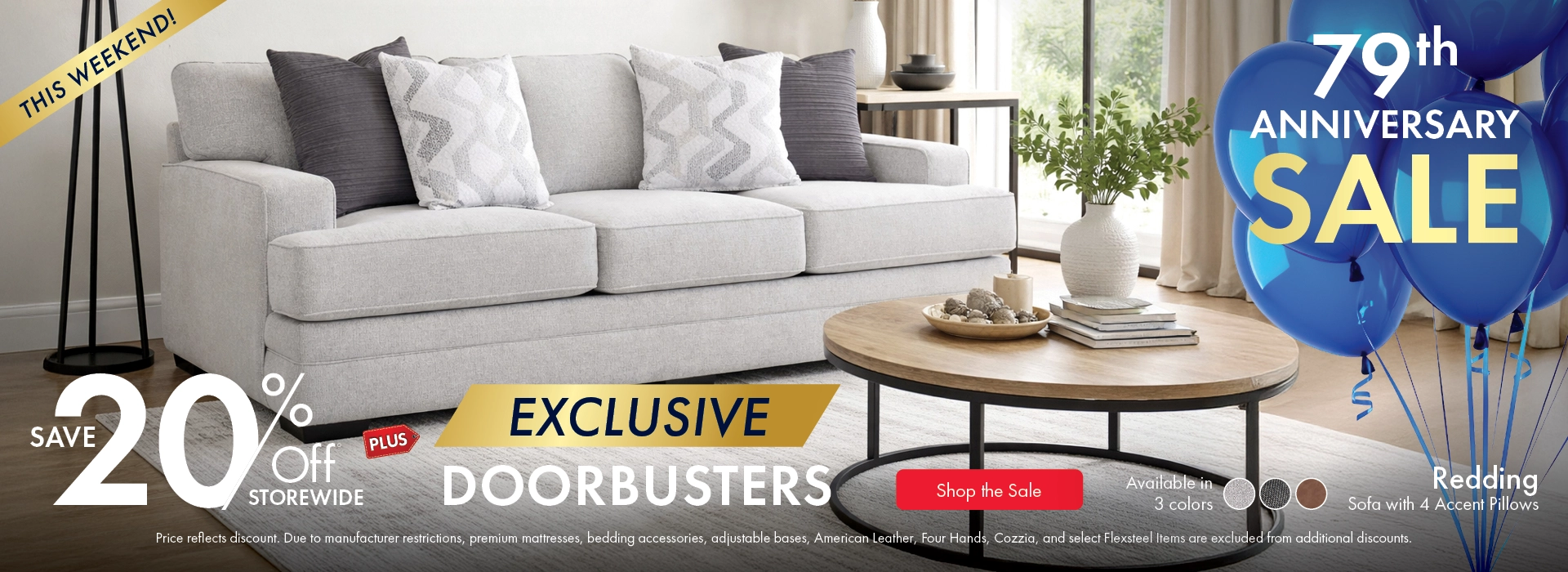 Morris Home Anniversary Sale — save 20% off storewide with exclusive doorbusters. Shop the sale now.