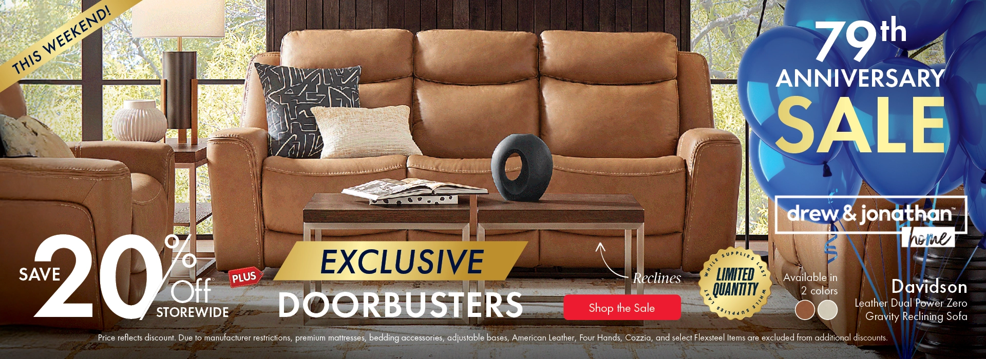 Morris Home Anniversary Sale — save 20% off storewide with exclusive doorbusters. Shop the sale now.