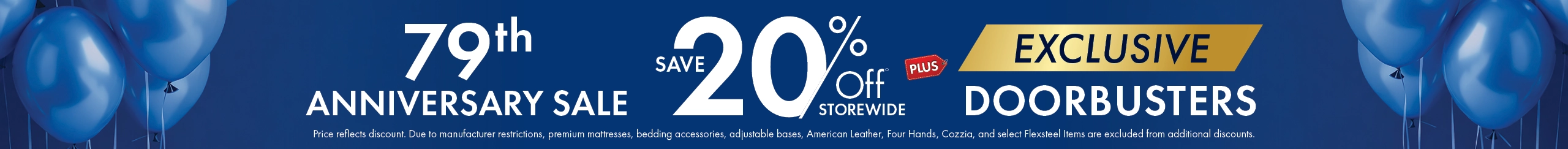 Anniversary Sale—save 20% off storewide plus exclusive doorbusters. Shop now.