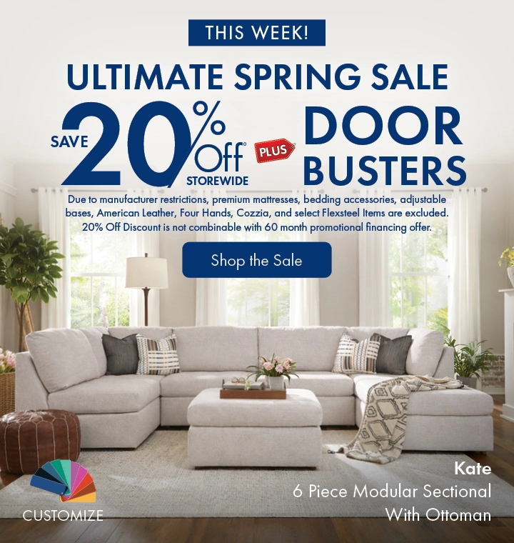 Morris Home Ultimate Spring Sale — save 20% off storewide plus doorbusters. Shop the sale now.