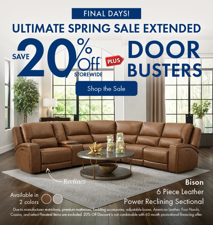 Morris Home Ultimate Spring Sale — save 20% off storewide plus doorbusters. Shop the sale now.