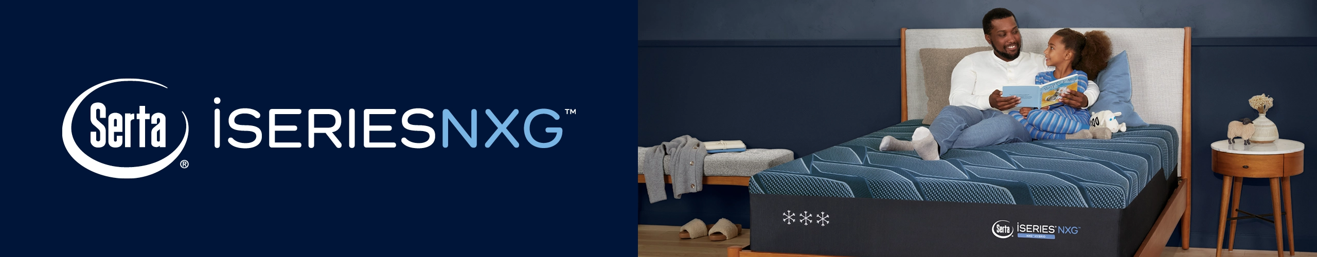 Experience the Serta iSeries NXG Collection. Enjoy immediate cooling, instant pressure relief, and ideal support for deeper, more restful sleep—featuring high-density NXG memory foam for contouring comfort at an accessible price.