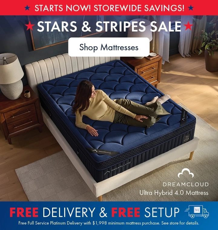 Stars and Stripes Mattress Sale at Morris Home and Ashley—Free Delivery and Free Setup. Shop all mattresses on sale.
