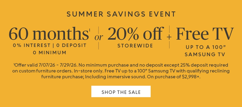 Stars & Stripes Sale—20% off storewide + $100 off every $1,000