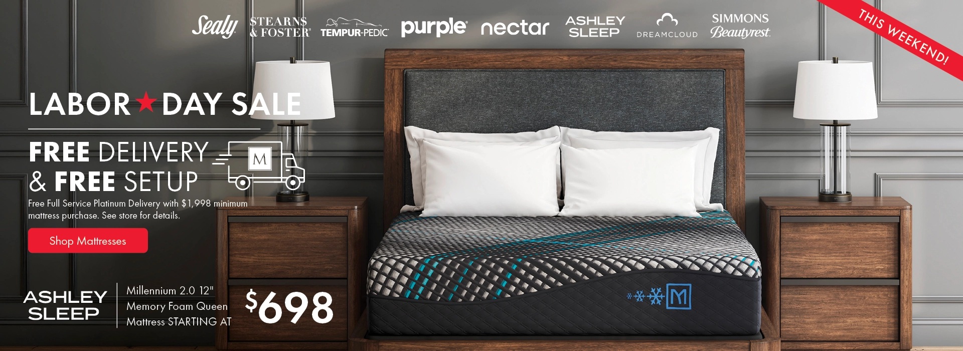 Labor Day Sale at Morris Home and Ashley—Ashley Sleep Millennium 2.0 12