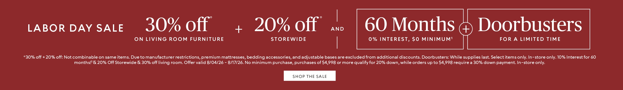 Labor Day Sale