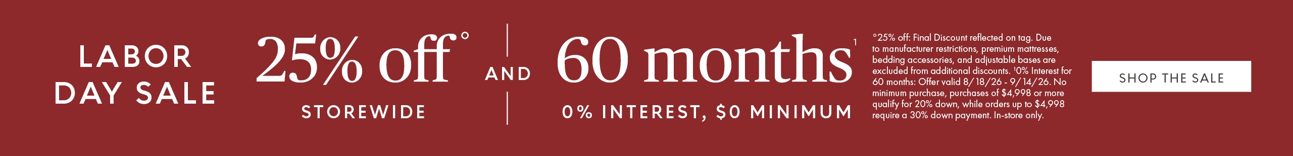 Labor Day Sale