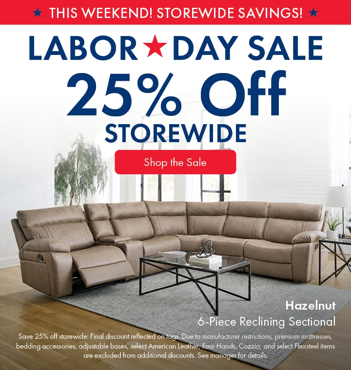 Morris Home Labor Day Sale save 25% off Storewide. Shop the sale now.