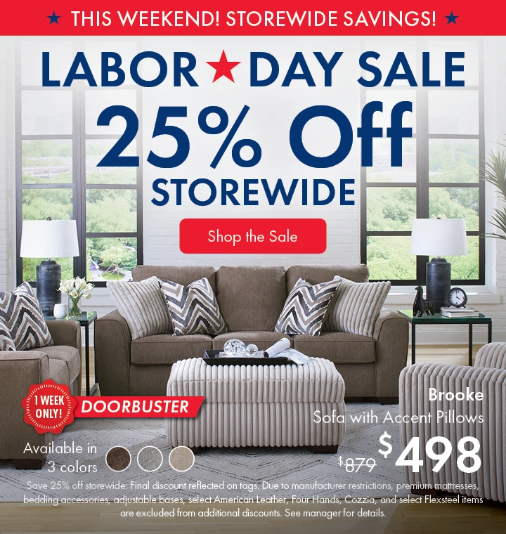 Morris Home Labor Day Sale save 25% off Storewide. Shop the sale now.
