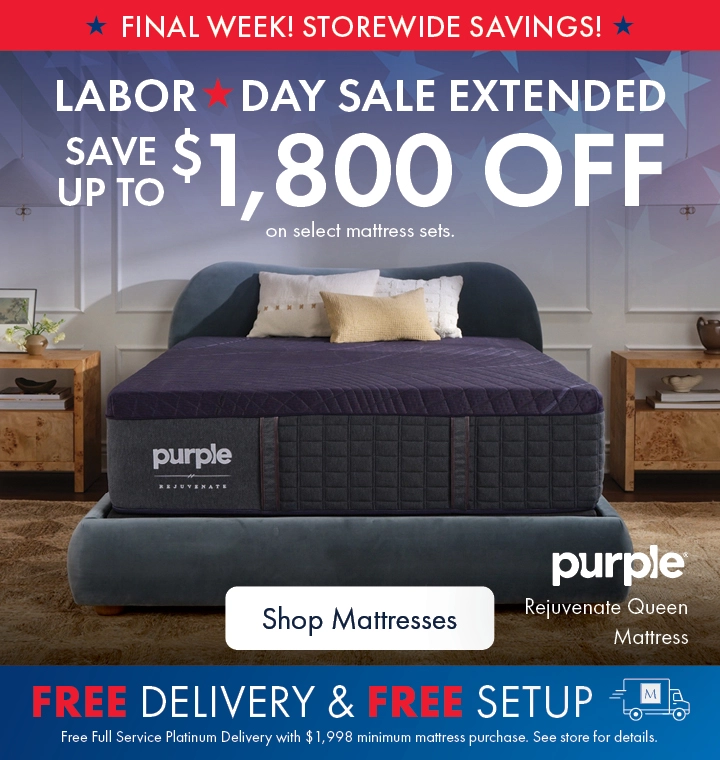 Labor Day Sale at Morris Home and Ashley. Save up to $1,800 on select mattress sets, plus free delivery and free setup. Shop all mattresses on sale.