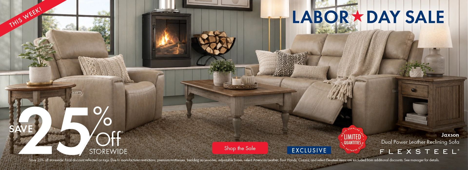 Morris Home Labor Day Sale save 25% off Storewide. Shop the sale now.
