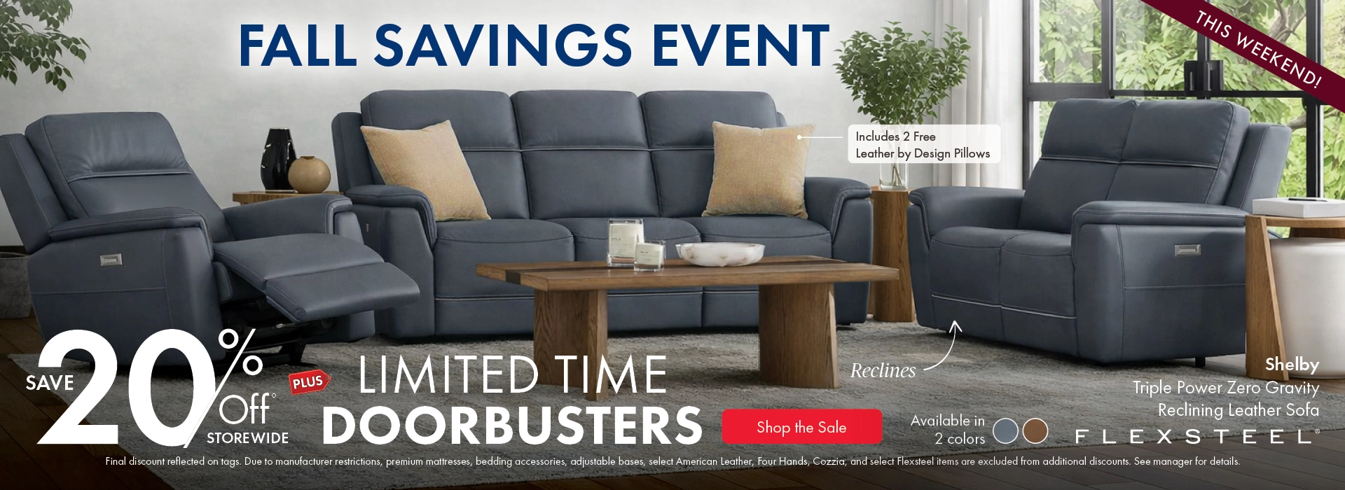 Morris Home Fall Savings Event save 20% off Storewide plus limited time doorbusters. Shop the sale now.