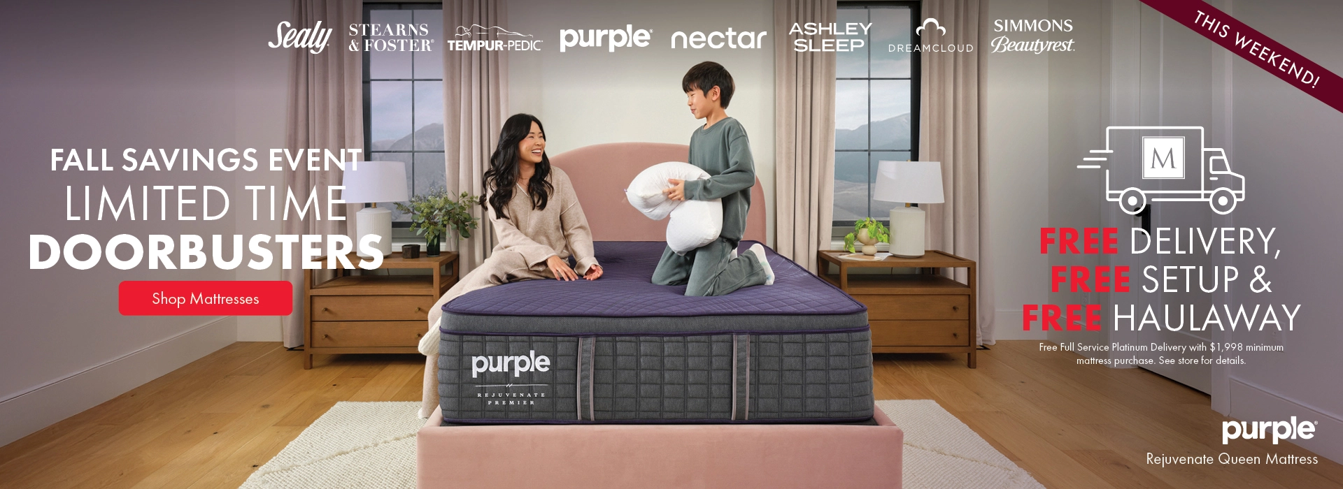 Fall Savings Event at Morris Home and Ashley—Limited Time Doorbusters plus Free Delivery and Free Setup. Shop all mattresses on sale.