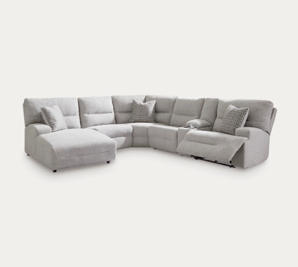 Acklen Place 6-pc power reclining sectional with chaise