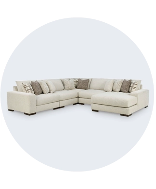 Barrelton 5 piece sectional with chaise