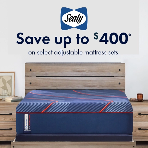 Sealy — Save up to $400 on select adjustable mattress sets. Limited time offer.