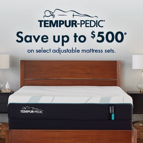 Tempur-Pedic — Save up to $500 on select adjustable mattress sets. Limited time offer.