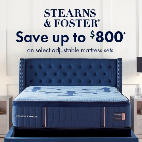Save up to $800 on Stearns & Foster Mattress Set