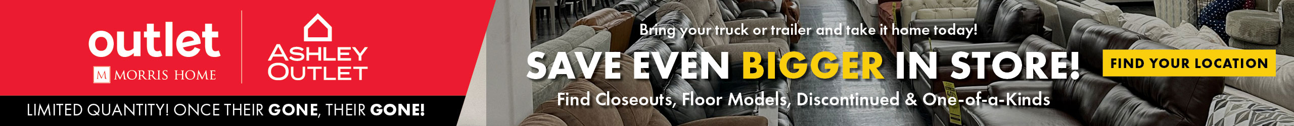 Find Your Nearest Outlet Location to Save Even More On Clearance
