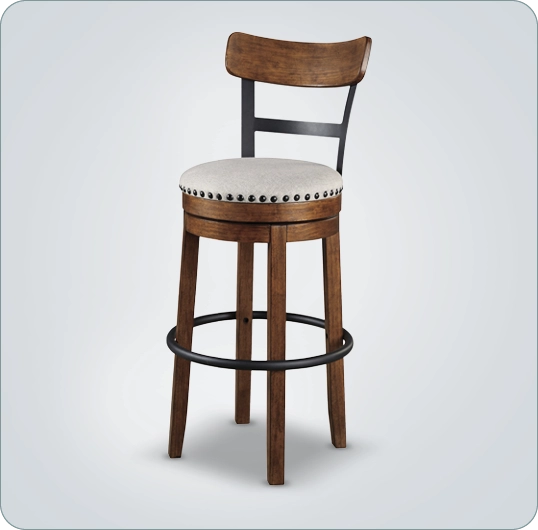 Shop counter and bar stools