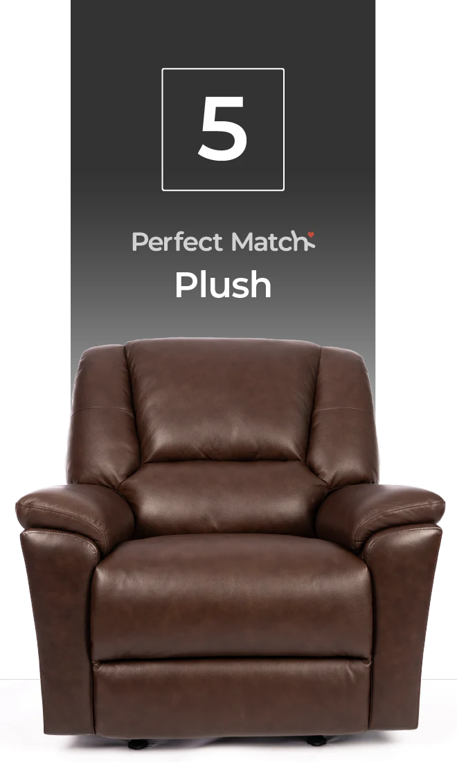 PERFECT MATCH PLUSH MALONEY LEATHER POWER RECLINER BY FLEXSTEEL