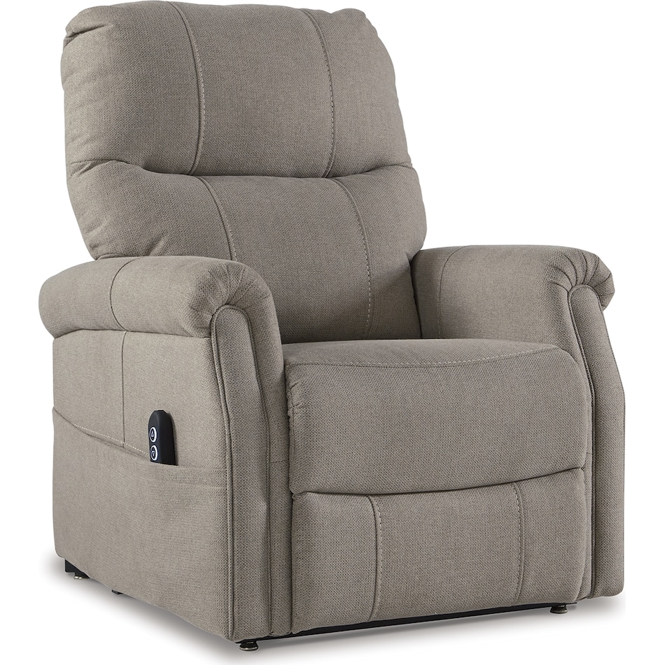  markridge gray power rocker recliner   