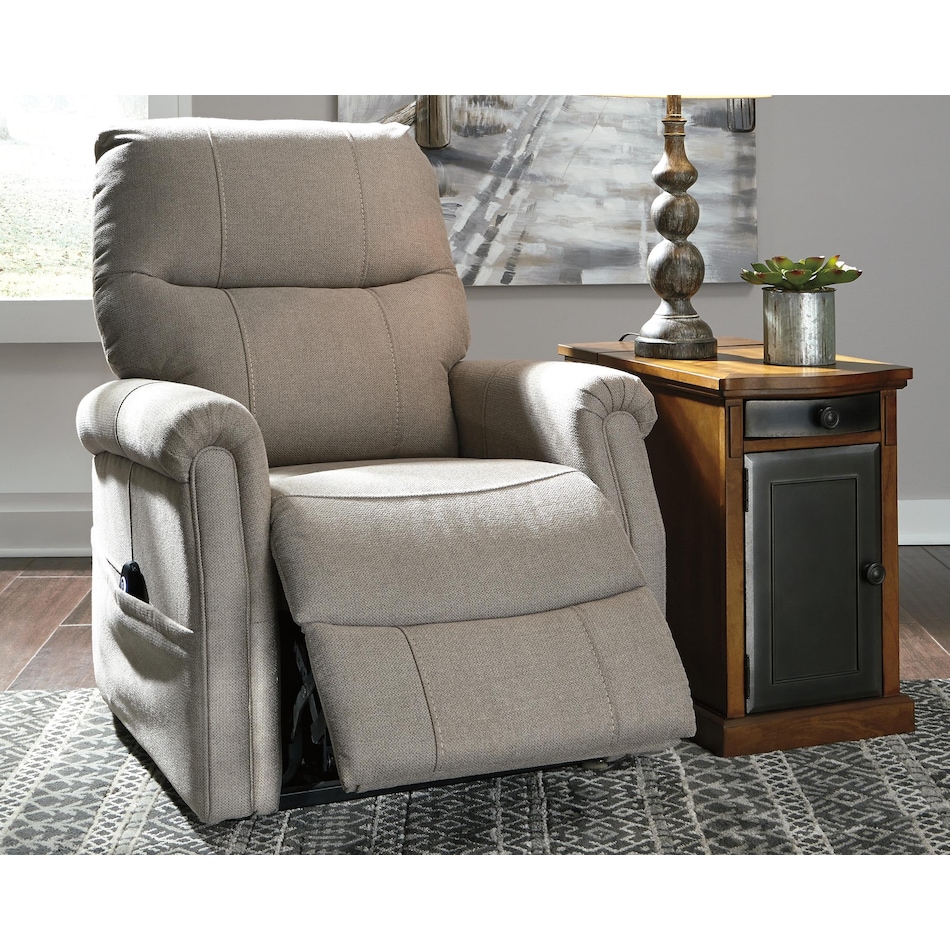  markridge gray power rocker recliner   