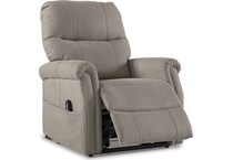  markridge gray power rocker recliner   