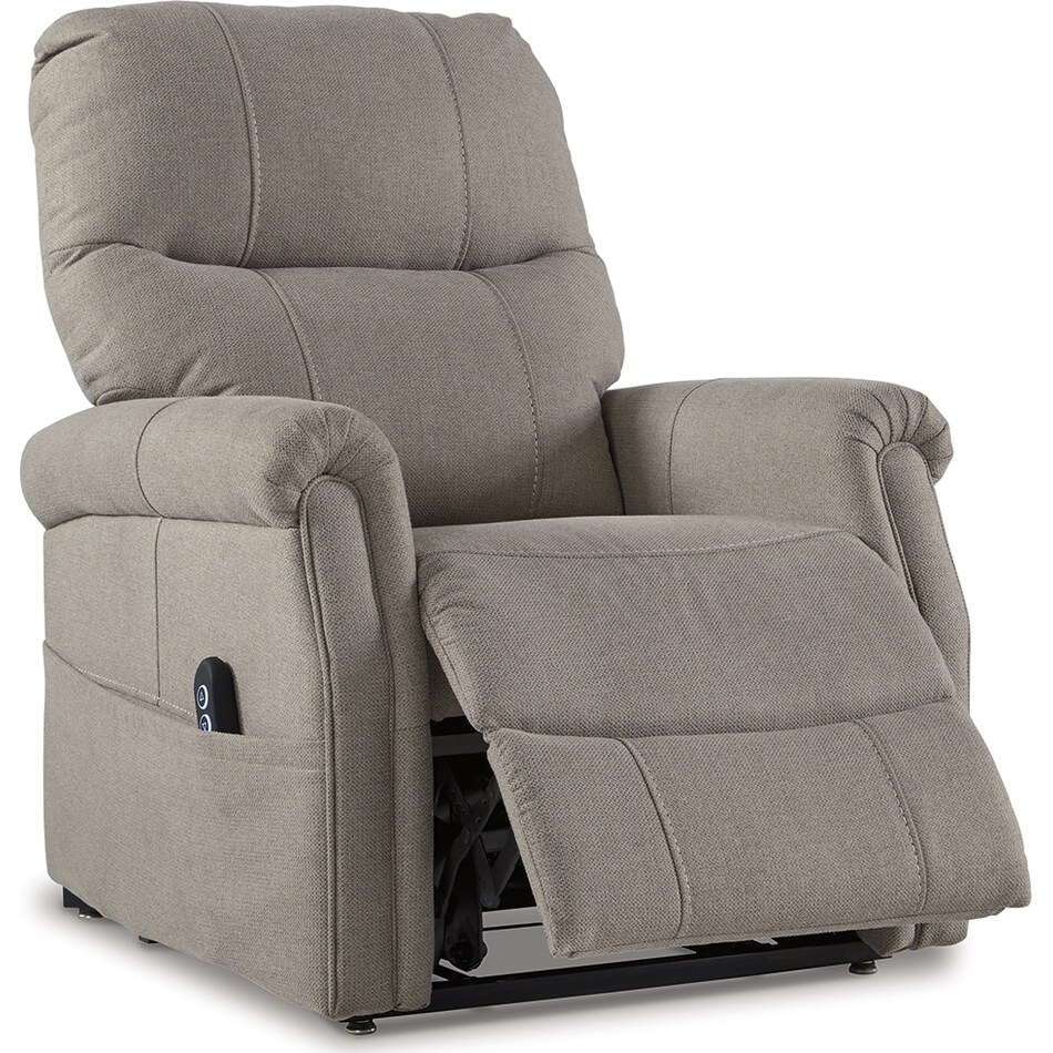  markridge gray power rocker recliner   