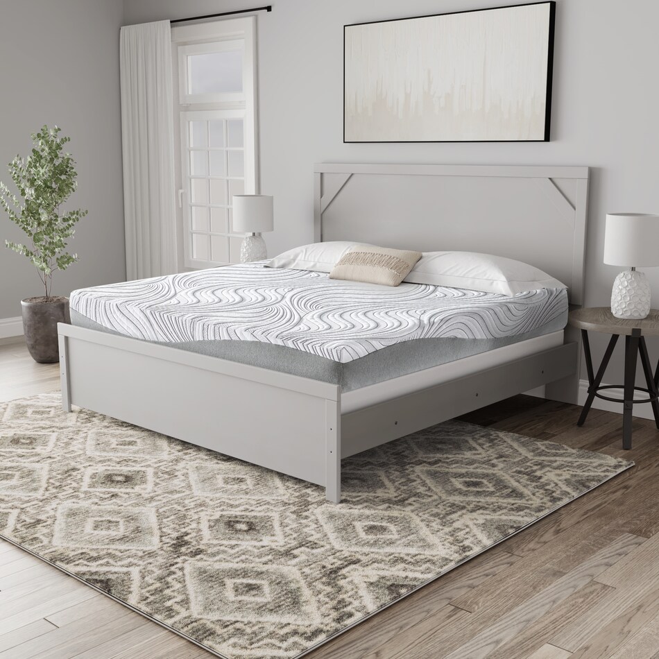  inch memory foam white mattress cal king   