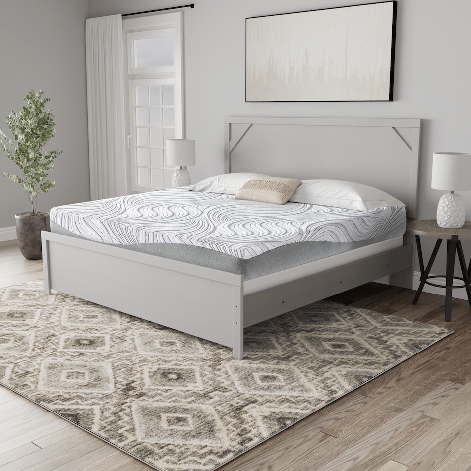  inch memory foam white mattress queen   