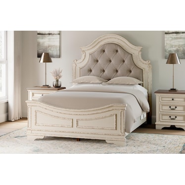 REALYN QUEEN UPHOLSTERED PANEL BED