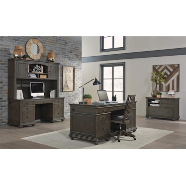 OAKFORD 66" CREDENZA DESK